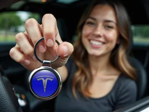 Tesla Portallaves Acabado Metálico Robusto